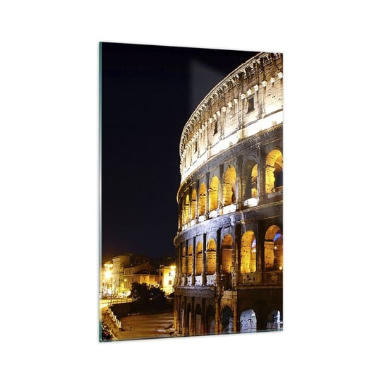 Obraz na szkle - Igrzyska czas zacząć - 70x100cm - Architektura Rzym Koloseum - Nowoczesny foto szklany obraz do salonu do sypialni ARTTOR ARTTOR