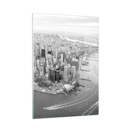 Obraz na szkle - Jak nie pokochać? - 50x70cm - Nowy Jork Krajobraz Architektura - Nowoczesny szklany obraz do salonu do sypialni ARTTOR ARTTOR