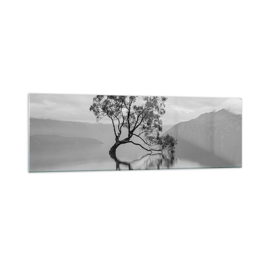 Obraz na szkle - Jest taki kraj - 160x50cm - Krajobraz Jezioro Drzewo - Nowoczesny foto szklany obraz do salonu do sypialni ARTTOR ARTTOR