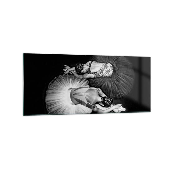 Obraz na szkle - Jin i jang – idealna równowaga - 120x50cm - Baletnica Balet Taniec - Nowoczesny szklany obraz na ścianę do salonu do sypialni ARTTOR ARTTOR