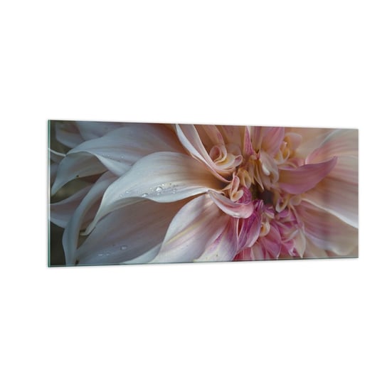 Obraz na szkle - Kwitnąca świeżość - 100x40cm - Kwiat Dalia Roślina - Nowoczesny foto szklany obraz do salonu do sypialni ARTTOR ARTTOR