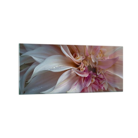 Obraz na szkle - Kwitnąca świeżość - 120x50cm - Kwiat Dalia Roślina - Nowoczesny szklany obraz na ścianę do salonu do sypialni ARTTOR ARTTOR