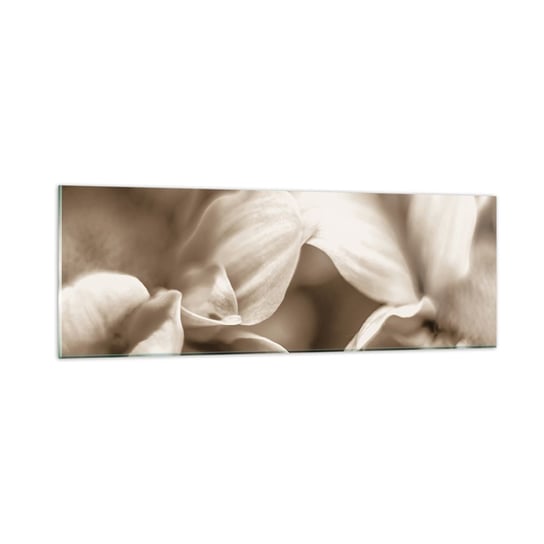 Obraz na szkle - Łagodne jak uśmiech - 90x30cm - Kwiaty Bukiet Ogród - Nowoczesny szklany obraz do salonu do sypialni ARTTOR ARTTOR
