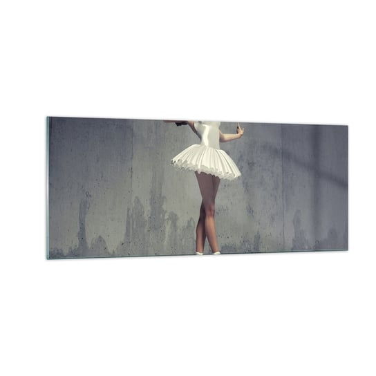 Obraz na szkle - Lekko jak ptak - 100x40cm - Baletnica Balet Taniec - Nowoczesny foto szklany obraz do salonu do sypialni ARTTOR ARTTOR