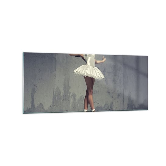 Obraz na szkle - Lekko jak ptak - 120x50cm - Baletnica Balet Taniec - Nowoczesny szklany obraz na ścianę do salonu do sypialni ARTTOR ARTTOR