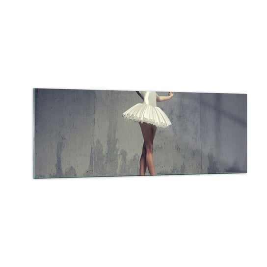 Obraz na szkle - Lekko jak ptak - 140x50cm - Baletnica Balet Taniec - Nowoczesny szklany obraz do salonu do sypialni ARTTOR ARTTOR