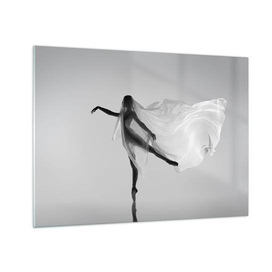 Obraz na szkle - Lekkość i wdzięk - 70x50cm - Kobieta Taniec Modelka - Nowoczesny szklany obraz do salonu do sypialni ARTTOR ARTTOR