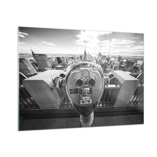 Obraz na szkle - Miasto nad miastami - 100x70cm - Nowy Jork Miasto Architektura - Nowoczesny foto szklany obraz do salonu do sypialni ARTTOR ARTTOR