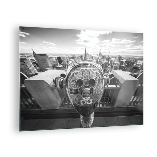 Obraz na szkle - Miasto nad miastami - 70x50cm - Nowy Jork Miasto Architektura - Nowoczesny szklany obraz do salonu do sypialni ARTTOR ARTTOR