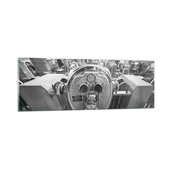 Obraz na szkle - Miasto nad miastami - 90x30cm - Nowy Jork Miasto Architektura - Nowoczesny szklany obraz do salonu do sypialni ARTTOR ARTTOR