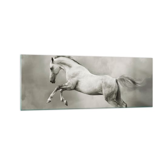 Obraz na szkle - Między jawą a snem - 140x50cm - Zwierzęta Koń Natura - Nowoczesny szklany obraz do salonu do sypialni ARTTOR ARTTOR