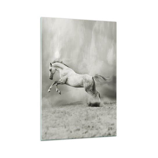 Obraz na szkle - Między jawą a snem - 70x100cm - Zwierzęta Koń Natura - Nowoczesny foto szklany obraz do salonu do sypialni ARTTOR ARTTOR