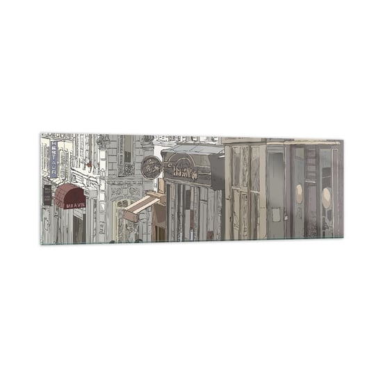 Obraz na szkle - Miejskie radości - 160x50cm - Architektura Miasto Paryż - Nowoczesny foto szklany obraz do salonu do sypialni ARTTOR ARTTOR