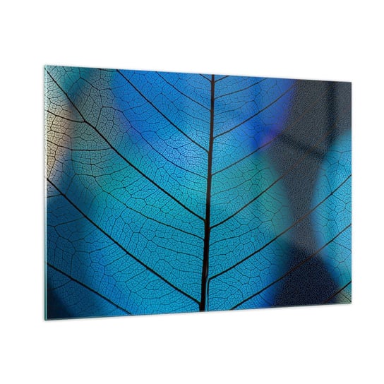 Obraz na szkle - Misterna budowa - 100x70cm - Liść Natura Roślina - Nowoczesny foto szklany obraz do salonu do sypialni ARTTOR ARTTOR