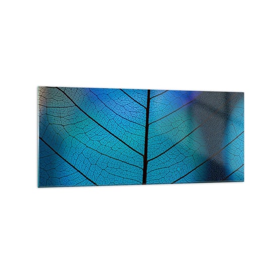 Obraz na szkle - Misterna budowa - 120x50cm - Liść Natura Roślina - Nowoczesny szklany obraz na ścianę do salonu do sypialni ARTTOR ARTTOR