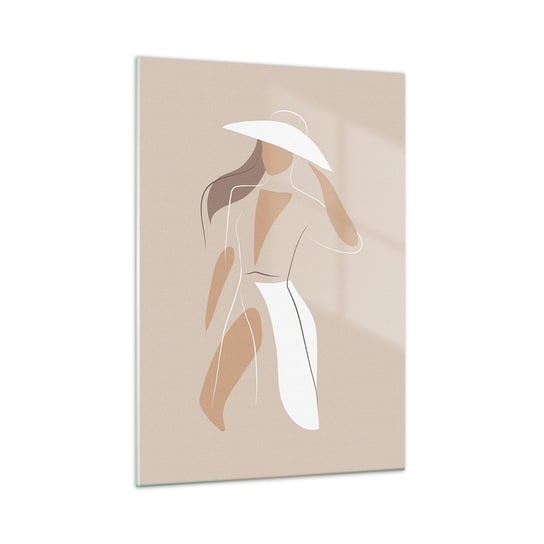 Obraz na szkle - Moda to zabawa - 50x70cm - Kobieta Grafika Moda - Nowoczesny szklany obraz do salonu do sypialni ARTTOR ARTTOR