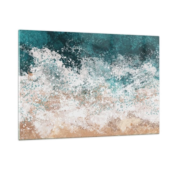 Obraz na szkle - Morskie opowieści - 120x80cm - Woda Plaża Morze - Nowoczesny szklany obraz na ścianę do salonu do sypialni ARTTOR ARTTOR