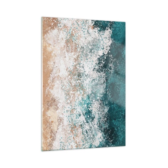 Obraz na szkle - Morskie opowieści - 50x70cm - Woda Plaża Morze - Nowoczesny szklany obraz do salonu do sypialni ARTTOR ARTTOR