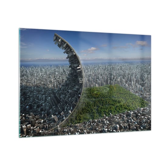 Obraz na szkle - Natura jest wieczna - 100x70cm - Abstrakcja Architektura Projekt - Nowoczesny foto szklany obraz do salonu do sypialni ARTTOR ARTTOR