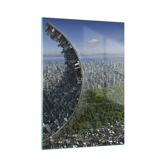 Obraz na szkle - Natura jest wieczna - 50x70cm - Abstrakcja Architektura Projekt - Nowoczesny szklany obraz do salonu do sypialni ARTTOR ARTTOR