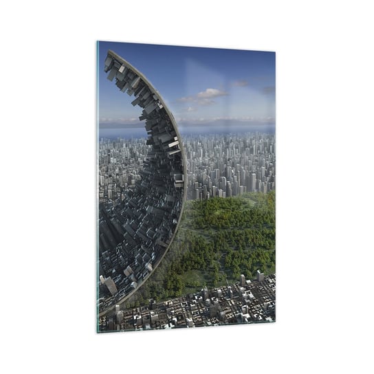 Obraz na szkle - Natura jest wieczna - 70x100cm - Abstrakcja Architektura Projekt - Nowoczesny foto szklany obraz do salonu do sypialni ARTTOR ARTTOR