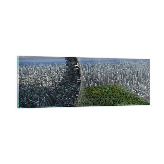 Obraz na szkle - Natura jest wieczna - 90x30cm - Abstrakcja Architektura Projekt - Nowoczesny szklany obraz do salonu do sypialni ARTTOR ARTTOR