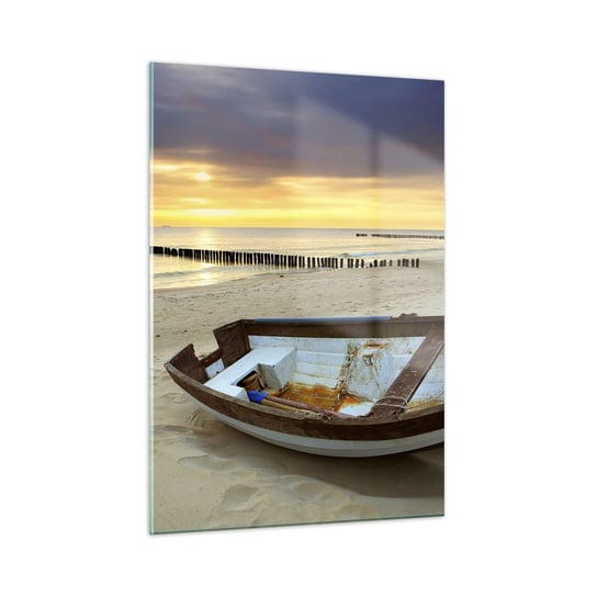 Obraz na szkle - Nie ma piękniejszych plaż - 50x70cm - Krajobraz Morze Plaża - Nowoczesny szklany obraz do salonu do sypialni ARTTOR ARTTOR