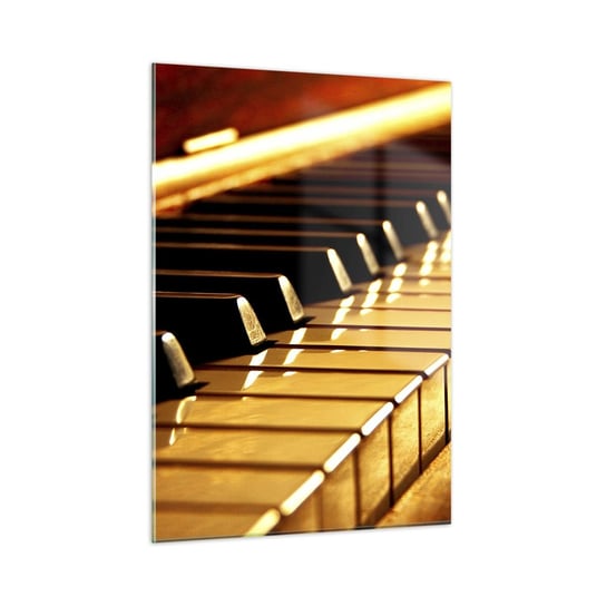 Obraz na szkle - Nieograniczone możliwości - 50x70cm - Muzyka Fortepian Instrument Muzyczny - Nowoczesny szklany obraz do salonu do sypialni ARTTOR ARTTOR