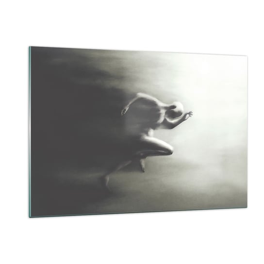 Obraz na szkle - Niepowstrzymany - 120x80cm - Sport Bieganie Ciemność - Nowoczesny szklany obraz na ścianę do salonu do sypialni ARTTOR ARTTOR