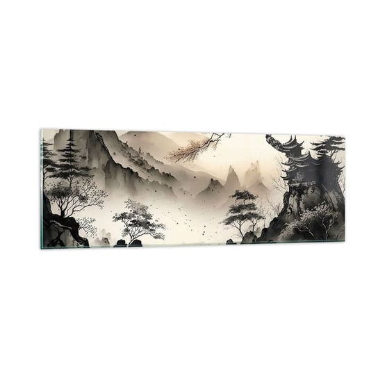 Obraz na szkle - Niepowtarzalny urok orientu - 90x30cm - Azja Japonia Widok - Nowoczesny szklany obraz do salonu do sypialni ARTTOR ARTTOR