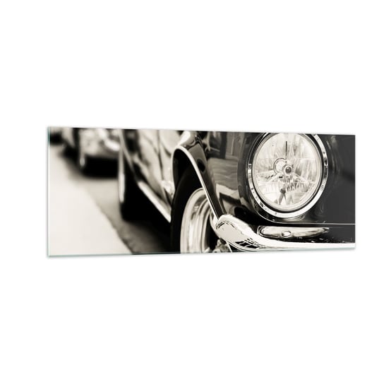 Obraz na szkle - Nieprzemijający blask - 140x50cm - Auto Samochód Klasyczny - Nowoczesny szklany obraz do salonu do sypialni ARTTOR ARTTOR