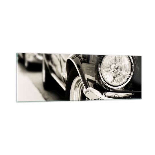 Obraz na szkle - Nieprzemijający blask - 90x30cm - Auto Samochód Klasyczny - Nowoczesny szklany obraz do salonu do sypialni ARTTOR ARTTOR