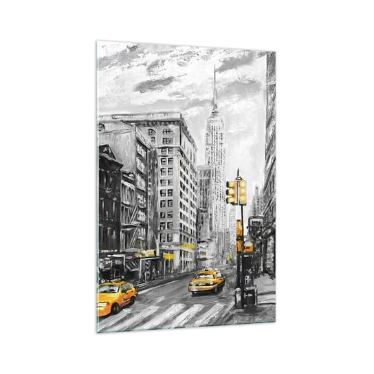 Obraz na szkle - Nowojorska opowieść - 70x100cm - Miasto Nowy Jork Architektura - Nowoczesny foto szklany obraz do salonu do sypialni ARTTOR ARTTOR