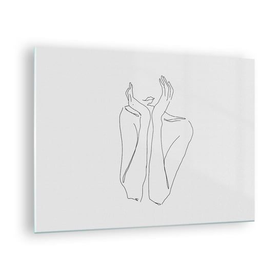 Obraz na szkle - O czym marzą dziewczyny - 70x50cm - Kobieta Grafika Sztuka - Nowoczesny szklany obraz do salonu do sypialni ARTTOR ARTTOR