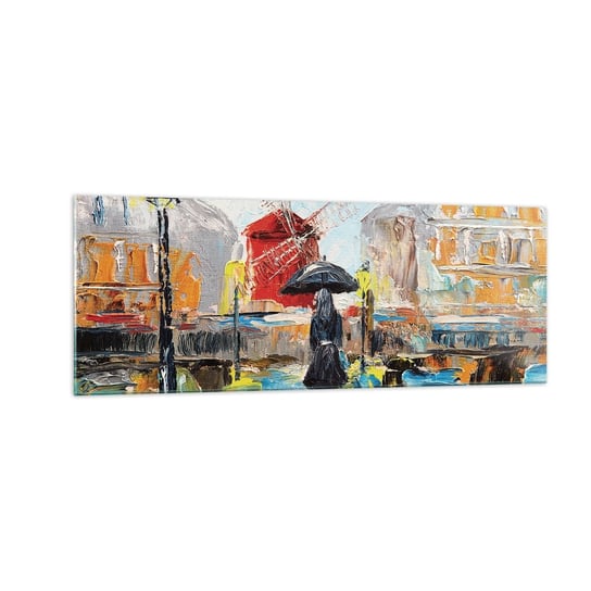 Obraz na szkle - Paryskie legendy - 140x50cm - Kobieta Paryż Miasto - Nowoczesny szklany obraz do salonu do sypialni ARTTOR ARTTOR