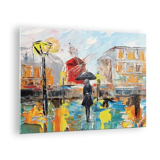 Obraz na szkle - Paryskie legendy - 70x50cm - Kobieta Paryż Miasto - Nowoczesny szklany obraz do salonu do sypialni ARTTOR ARTTOR