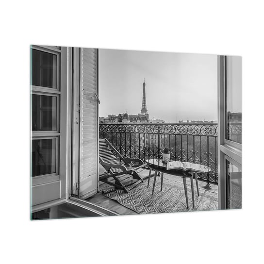 Obraz na szkle - Paryskie popołudnie - 100x70cm - Miasto Paryż Architektura - Nowoczesny foto szklany obraz do salonu do sypialni ARTTOR ARTTOR