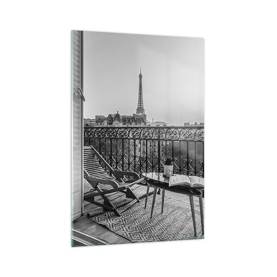 Obraz na szkle - Paryskie popołudnie - 70x100cm - Miasto Paryż Architektura - Nowoczesny foto szklany obraz do salonu do sypialni ARTTOR ARTTOR