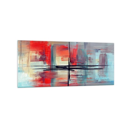Obraz na szkle - Pejzaż w nieznanym wymiarze - 120x50cm - Abstrakcja Sztuka Nowoczesny - Nowoczesny szklany obraz na ścianę do salonu do sypialni ARTTOR ARTTOR