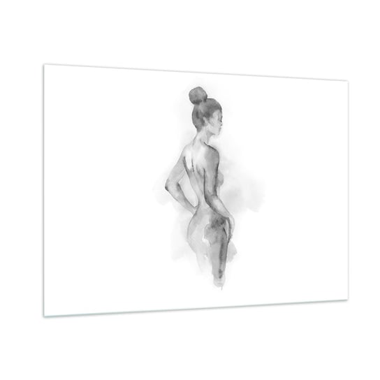 Obraz na szkle - Piękna jak malowanie - 100x70cm - Kobieta Ciało Grafika - Nowoczesny foto szklany obraz do salonu do sypialni ARTTOR ARTTOR