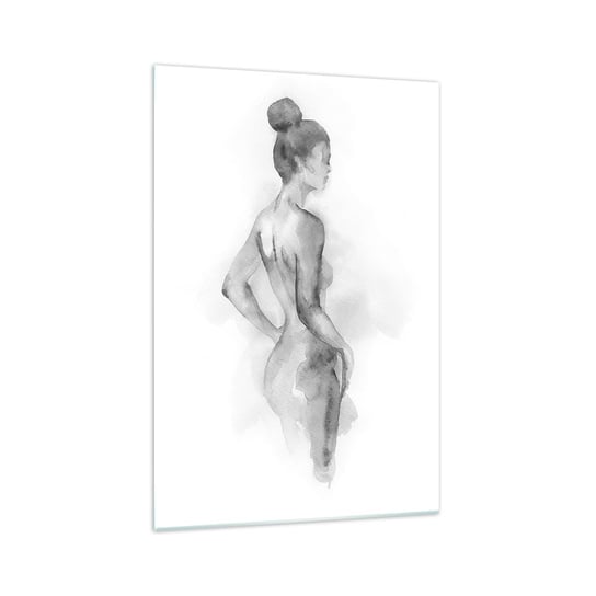 Obraz na szkle - Piękna jak malowanie - 70x100cm - Kobieta Ciało Grafika - Nowoczesny foto szklany obraz do salonu do sypialni ARTTOR ARTTOR
