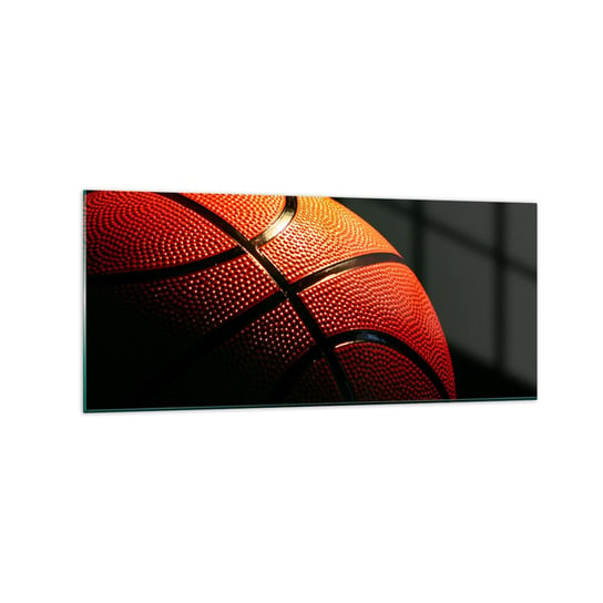 Obraz na szkle - Piękna jak planeta - 120x50cm - Sport Koszykówka Piłka Koszykowa - Nowoczesny szklany obraz na ścianę do salonu do sypialni ARTTOR ARTTOR