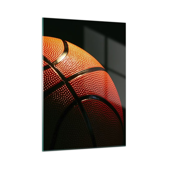 Obraz na szkle - Piękna jak planeta - 50x70cm - Sport Koszykówka Piłka Koszykowa - Nowoczesny szklany obraz do salonu do sypialni ARTTOR ARTTOR