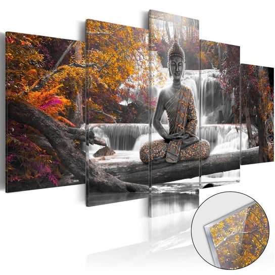 Obraz na szkle plexi: Budda jesienią, 5 elementów, 100x50 cm zakup.se