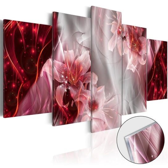 Obraz na szkle plexi: Kompozycja w czerwieni, 5 elementów, 100x50 cm zakup.se