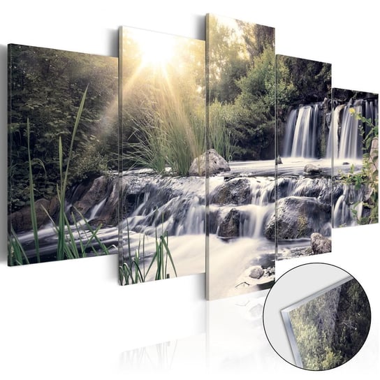 Obraz na szkle plexi: Piękny górski wodospad, 5 elementów, 100x50 cm zakup.se