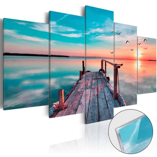 Obraz na szkle plexi: Pomost, zachód słońca, 5 elementów, 100x50 cm zakup.se