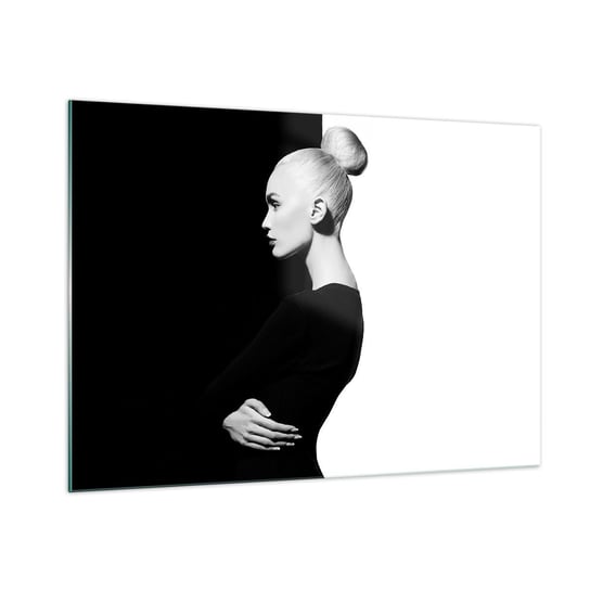 Obraz na szkle - Po prostu kobieta - 100x70cm - Moda Kobieta Elegancki - Nowoczesny foto szklany obraz do salonu do sypialni ARTTOR ARTTOR