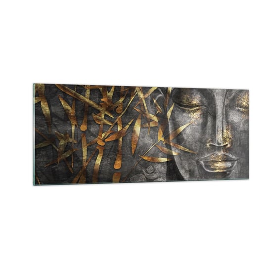 Obraz na szkle - Poczuj spokój - 100x40cm - Budda Kultura Azja - Nowoczesny foto szklany obraz do salonu do sypialni ARTTOR ARTTOR