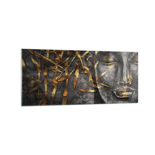Obraz na szkle - Poczuj spokój - 120x50cm - Budda Kultura Azja - Nowoczesny szklany obraz na ścianę do salonu do sypialni ARTTOR ARTTOR
